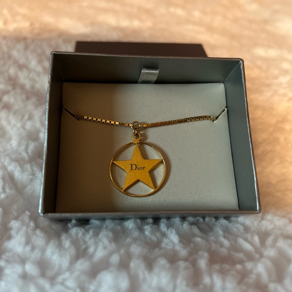 Christian Dior Gold Star Motif Bracelet Anklet